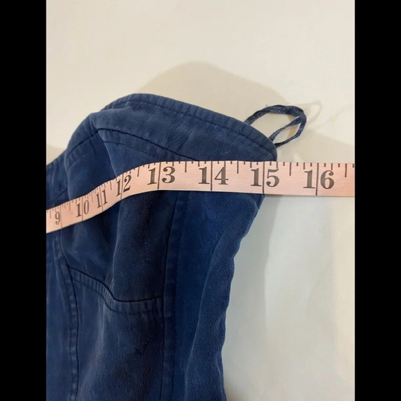 Rebecca Taylor Blue Silk Strapless Ocean Dress - Picture 9 of 11